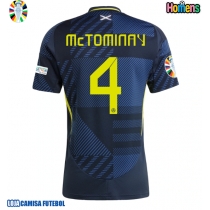 Camisa de Futebol Escócia Scott McTominay #4 Equipamento Principal Europeu 2024 Manga Curta